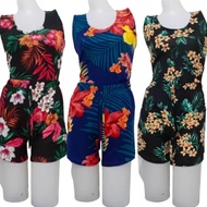 PAMBAHAY Printed terno /SANDO Short for adults/pambahay pantulog