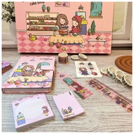 Diary Set -Journal Set - 7 In 1 Journal Sweetheart Cake Shop