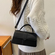 Minimalist Flap Square Bagอินเทรนด์อานกระเป๋าAll-Match Satchel Bag Flapกระเป๋าถือช้อปปิ้งNiche Desig