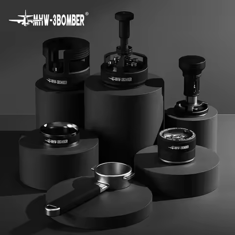 MHW-3BOMBER YU Series 53/58mm Distribution Tool Espresso Coffee Accessories Set Coffee Stirrer Needl