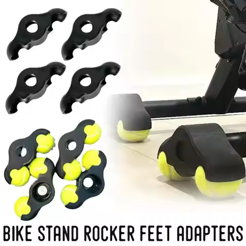 Tennis Ball Bike Trainer Feet Pads Adjustable Shock Absorbing Cycling Floor Protector Stable for Wah