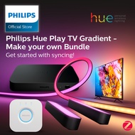 (NEW) Philips Hue Play TV Gradient 55" Lightstrip | TV Backlight | | Home Movie Entertainment Bundle