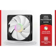 CASE FAN GAMEN GCF110 / GCF210 RGB LED 12 CM GAMING FAN CASING 120 MM BLACK/WHITE