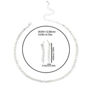 Jewelry Set Exaggerated Necklace Exquisite Necklace Exaggerated Earrings Set Necklace Dinner Accesso