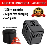 ALIGATO Universal Adapter Travel International Adapter Plug Universal Adapter Charger Travel Adaptor