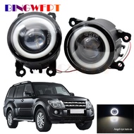 2in1 Fog Light + Daytime Running Light For Mitsubishi Pajero 4IV 2007-2015 Car Front Bumper Fog Lamp Assembly DRL H11