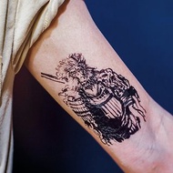 齊天大聖孫悟空 神話角色 水墨刺青 紋身貼紙 馬騮猴子動物 Man僧