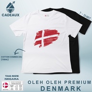 DENMARK 50 SOUVENIR T-Shirt Cotton Combed 24s SOUVENIR PREMIUM GIFT