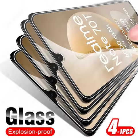 Realmi Note70T 4G Case 4-1Pcs 9H Screen Protector For Realme Note 70T Not 70 T T70 4G RMX5313 6.74" 