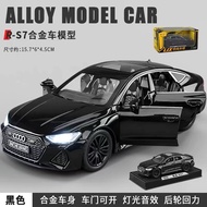 1:24 Audi RS7 Mô hình xe hợp kim giảm xóc lái đồ chơi cho bé trai mô hình xe mô phỏng đồ trang trí s