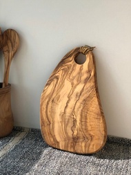 手工橄欖木水珠型砧板 麵包蛋糕分享盤