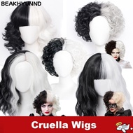 BEAKHYUNND Cruella De Vil Kuila  Women Girls Cos Cosplay