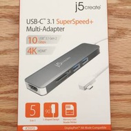 j5create 凱捷JCD372 USB-C Gen2 超高速...