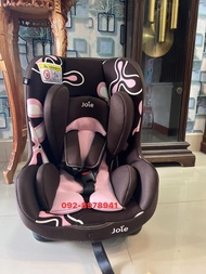 คาร์ซีทเด็กมือสอง ยี่ห้อ Joie รุ่น Tilt Pavement สีน้ำตาลชมพู พร้อมซัพพอร์ต