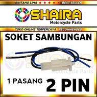 2 PIN CABLE CONNECTION SOCKET 1 PAIR OF WOMEN'S AND MEN'S/ 2 PIN CABLE TERMINAL CONNECTION SOCKET/ 2