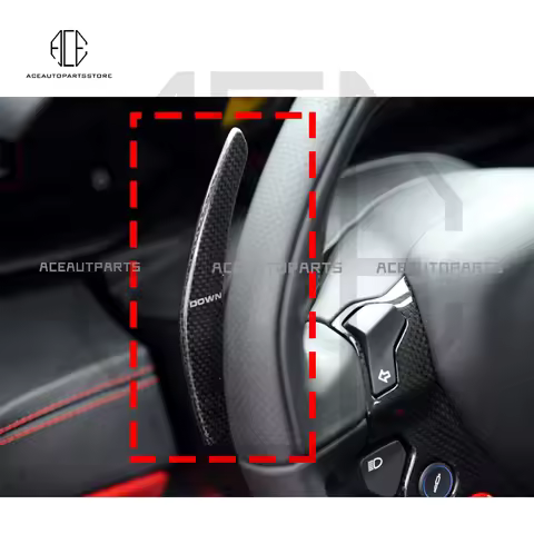 F12 Style Carbon Fiber Interiors Shift Paddles For Ferrari 458 488 Italia Spider And Speciale