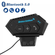 【New arrival】 Bt12 Motorcycle Helmet Bluetooth Headset Handsfree Stereo Call Kit Wireless Helmet Headset Waterproof Motor Headphone