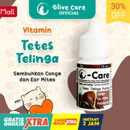 Olive Care Tetes Telinga Kucing untuk Conge &amp; Ear Mites