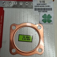 58MM Y110 HEAD GASKET CPA RACING SS SS2 CYLINDER HEAD GASKET COPPER Y 110 0.50 MM