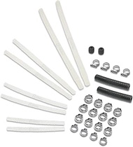 QFS Corrugated Fuel Line Flex Hose Submersible Gasoline/E85 Safe and Clamps Variety Pack