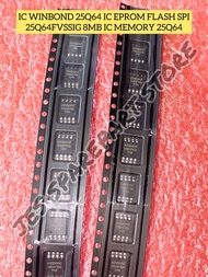 IC WINBOND 25Q64 IC EPROM FLASH SPI 25Q64FVSSIG 8MB IC MEMORY 25Q64