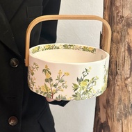 [99% Praise Rate] Retro Design Sense Guigui Fruit Plate Living Room Storage Dried Fruit Ceramic Port