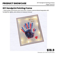 DIY Handprint Painting Frame – Romantic Family Couple Keepsake Handmade Bonding Couple Kids