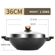 100% KATA ORIGINAL 36/40CM Non Stick Wok Maifan Stone Granite Wok Maifan Stone Granite Pan Wok Non-S