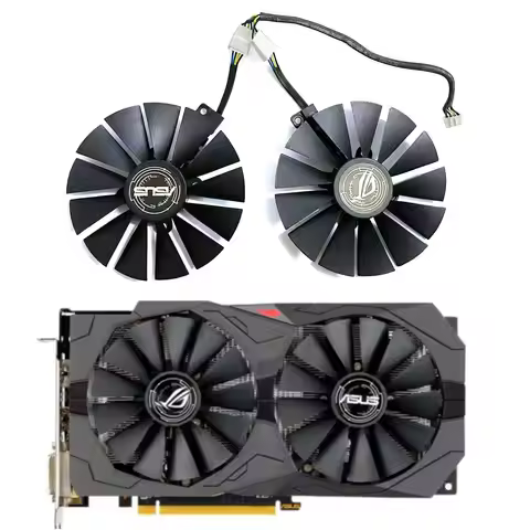 New 95MM 4PIN T129215SM FDC10M12S9-C RX580 GPU Fan for Asus Radeon RX 580 570 470 Dual/strix Gaming 