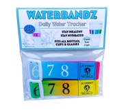 WaterBandz - Stay Hydrated: Elastic Fabric Bands Make your Daily Water Intake Simple and Fun! Univer