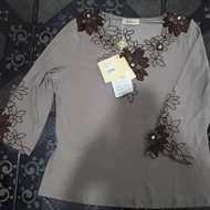 Sale-Beige floral Blouse