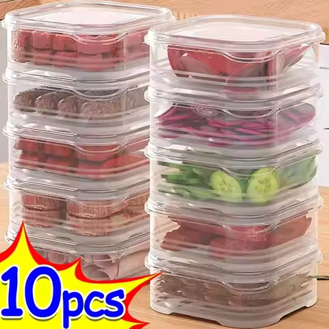 1/10PC Compartmentalized Frozen Storage Box, Special Preservation Box for Frozen Meat, Food Storage 