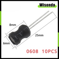 10PCS 0608 6*8mm I-shape Power Inductor Inductance Copper Coil 2.2UH/3.3/4.7/10/22/33/47/68/100/150/