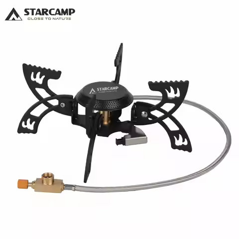 STARCAMP 3800W Outdoor Solo Backpack Hiking Foldable Camping Butane Gas Stove Portable Gas Burner