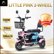 LUXURYHOME LITTLE PINK 3-Wheel Electric Bike | 48V 12Ah Lead Acid Battery | electric Motor/electric 