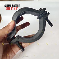 Saddle Clamp 3" x 1" (3 inch x 1 inch) 3 x 1 | Suhar Jaya Metal