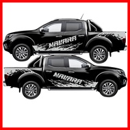 สติ๊กเกอร์แต่งNissan Navara ลายโคลนชายประตู  ชุดแต่งนิสสันนาวาร่า สติ๊กเกอร์ซิ่ง สติ๊กเกอร์ติดรถ sti