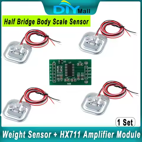 50KG Half-Bridge Load Cell Weight Sensor + HX711 Amplifier Module for Digital Scales Arduino DIY Pro