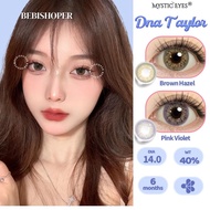 MYSTIC EYES DNA TAYLOR BROWN HAZEL & PINK VIOLET NORMAL SOFTLENS, SOFTLENS BS/