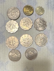 中國香港1997年香港回歸紀念幣11枚 2毫- 5元硬幣