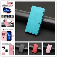 Samsung Galaxy A80/A70/A60/A50 Flip Cover Case Card Leather Case Protective Case Phone Case Calf Pattern Buckle Flip Phone Case