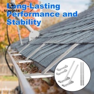 [SONONIA] 5" Aluminum Gutter Hanger, Gutter Support Solution, Mounting Without Eaves