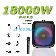 Sing-E ZQS8180 profesional boleh dicas semula Amplifier Audio Speaker aktif 8 inci Bluetooth Speaker