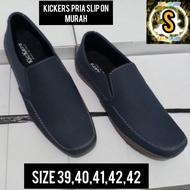 Kickers men's shoes, men's slip-on shoes. Men's slip-on shoes, men's Casual shoes, black