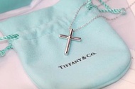 Tiffany 925純銀十字架項鍊