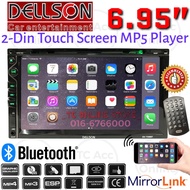 CAR DVD Player 6.95" Screen DELLSON Universal Fitting FULL HD 2-DIN RADIO FM / USB / MICRO SD / Blue