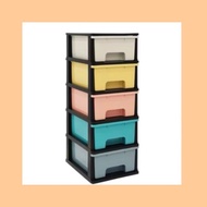 [Ready Stock] HICOOK Abbaware 5 Tier Drawer Cabinet Abbaware Multipurpose Cabinet Drawer Storage Box
