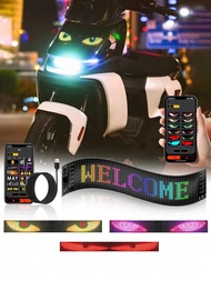 ไฟ LED แบบซอฟต์จอยืดหยุ่นสำหรับรถมอเตอร์ไซค์ แบบ RGB ใหม่ล่าสุดที่ปรับปรุงแล้ว ไฟแอตมอสเฟียร์สำหรับต