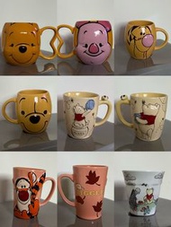 Disney 小熊維尼 跳跳虎 小豬 𠵱唷 珍藏杯 Winnie the Pooh Tigger Piglet Eeyore