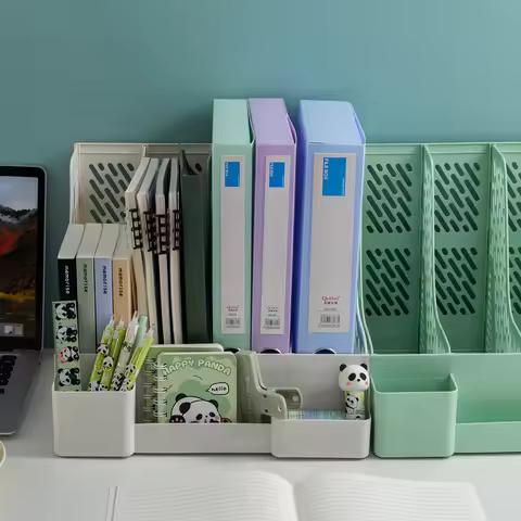 Desktop Thickened File Storage Rack, File Rack, Thickened Book Stand, File Frame, File Column, Docum